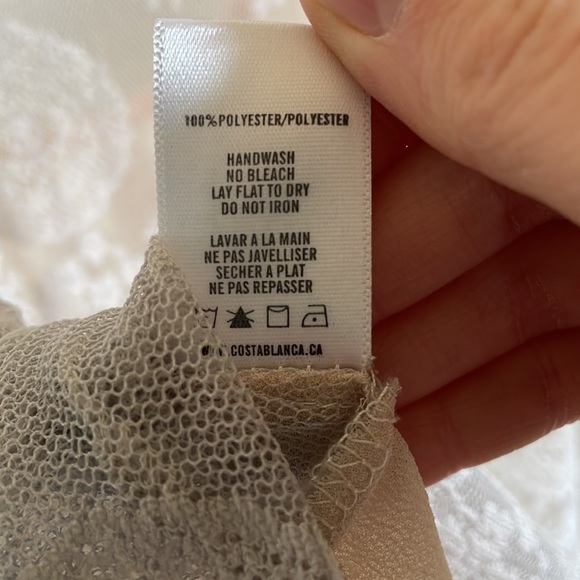 Costa Blanca Sheer & Lace Crop - Picture 7 of 7